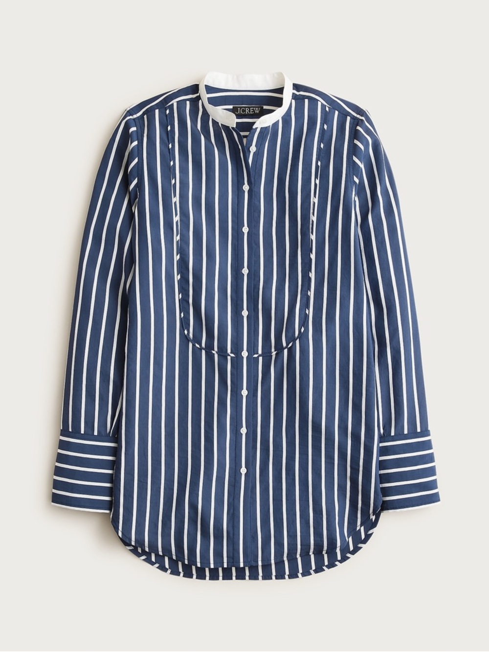 J.Crew Tuxedo-Bib Button-up Shirt in Stripe - Picture 4 of 10